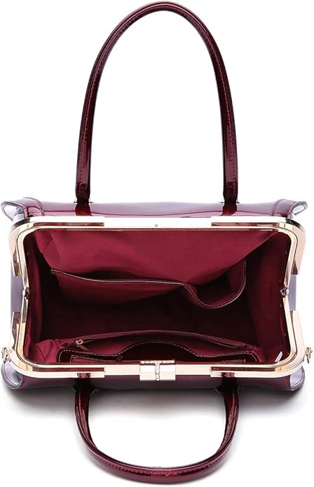 Red Patent Leather Classic Handbag