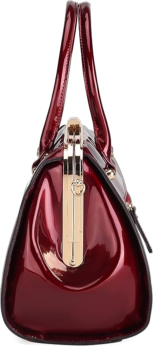 Red Patent Leather Classic Handbag