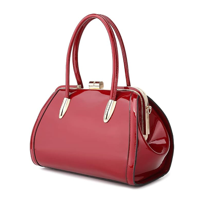 Red Patent Leather Classic Handbag