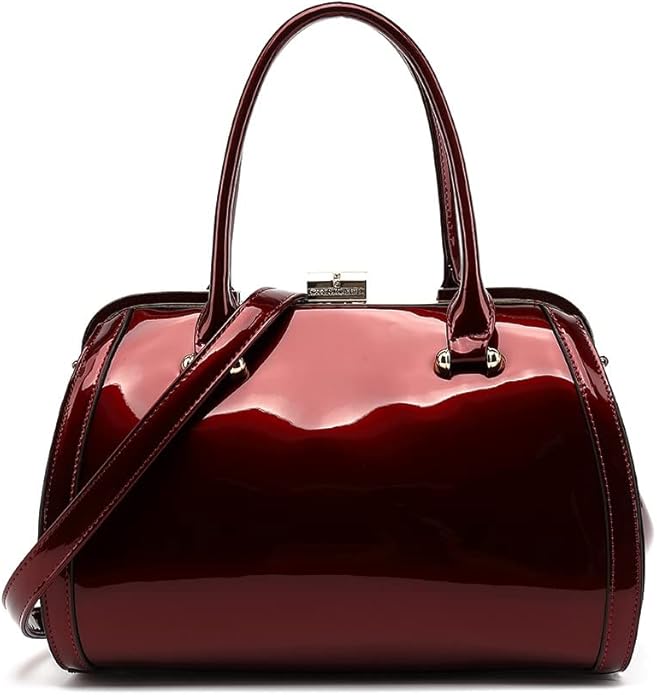 Red Patent Leather Classic Handbag
